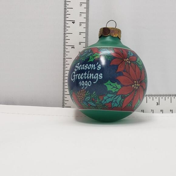 1990 Hallmark Grandparents Glass Bulb Keepsake Holiday Christmas Ornament - Picture 9 of 9